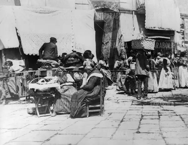 Mercato a Santa Lucia, Napoli, 1906