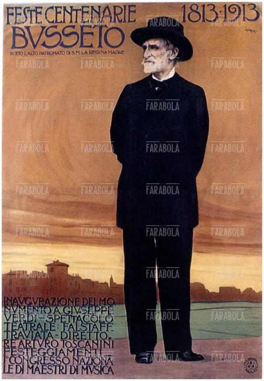 Ritratto di Giuseppe Verdi di Leopoldo Metlicovitz, Centenario della nascita, 1913
