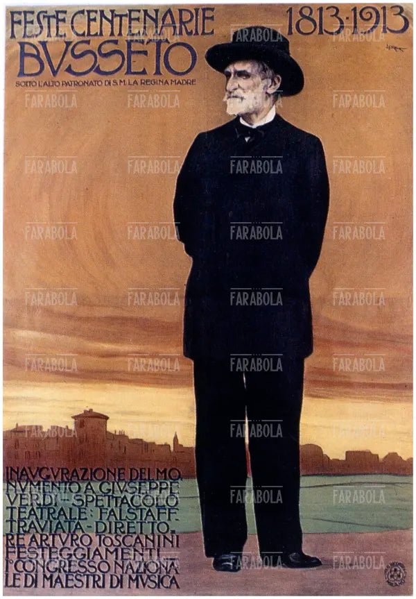 Ritratto di Giuseppe Verdi di Leopoldo Metlicovitz, Centenario della nascita, 1913