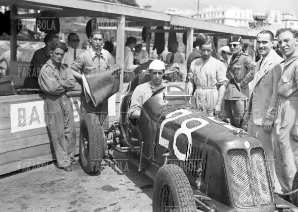 Barbieri su Maserati, circuito automobilistico Sassi-Superga, 1930
