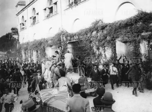 Learco Guerra vincitore del Giro d'Italia, Roma, 1934