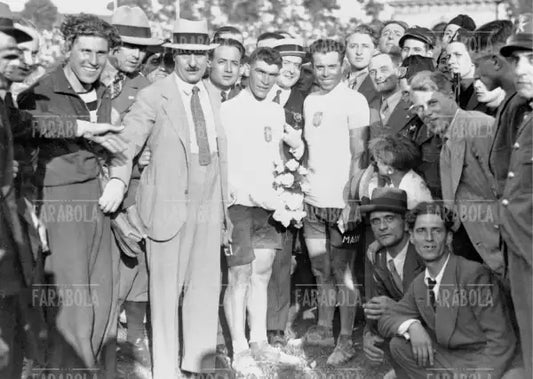 Learco Guerra e Giovanni Gotti, Giro d'Italia, Milano, 1934
