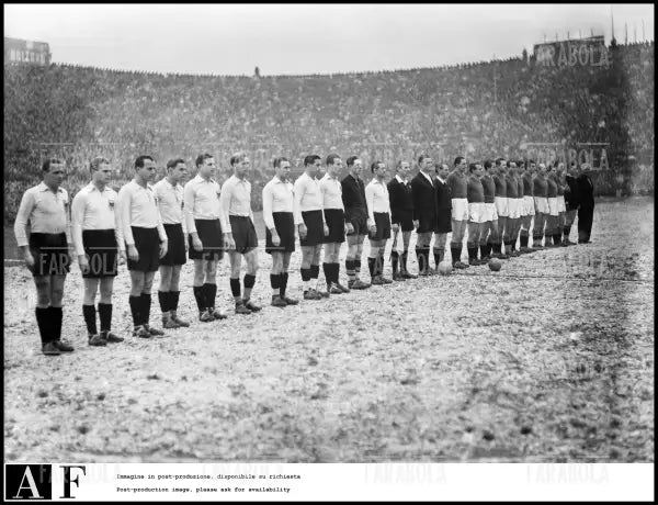 La formazione dell'Austria, amichevole Italia vs Austria, 1946