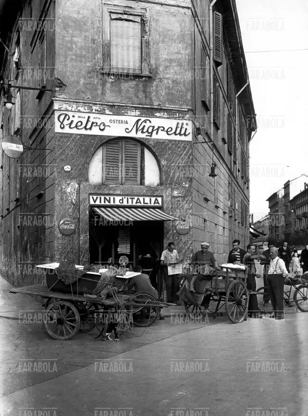 Il trani Nigretti in via Sambuco, Milano, 1946