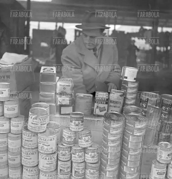 Bancarella al mercato dei Polacchi, Torino, 1948