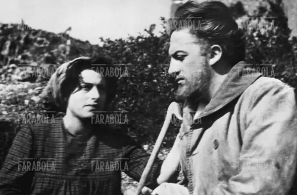 Federico Fellini e Anna Magnani nel film L'amore, 1948