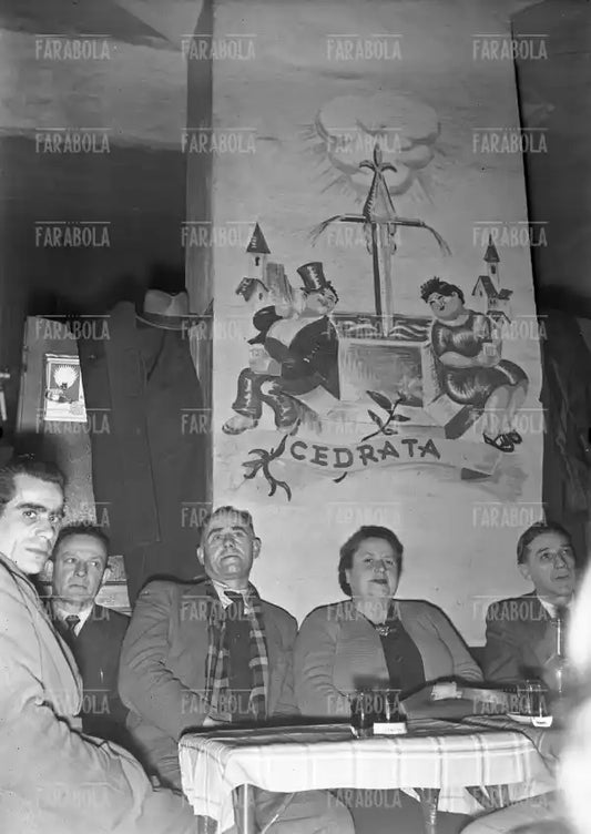 Spettatori all'osteria Tampa Lirica, Torino, 1949
