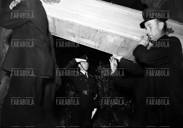 Il trasporto delle bare del Grande Torino alla camera ardente, 1949