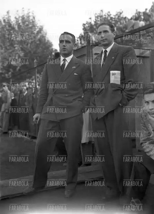 Silvio Piola e il dottor Cappelli, Partita Novara-Inter, Novara, 1949