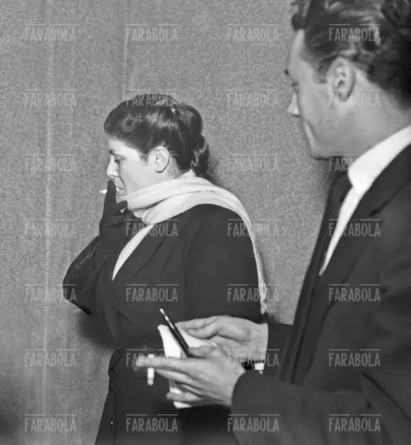 Rina Fort in tribunale, Delitto di Via San Gregorio, Milano, 1950