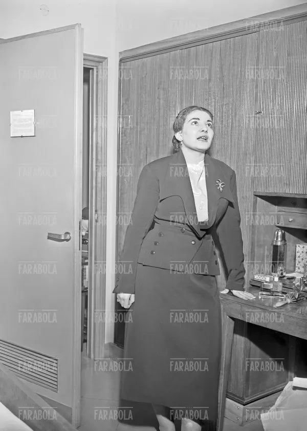 Maria Callas all'Hotel dei Cavalieri, Milano, 1950