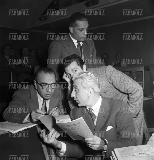 Mario Venanzi, dibattito sulla Rinascente, Milano, 1950