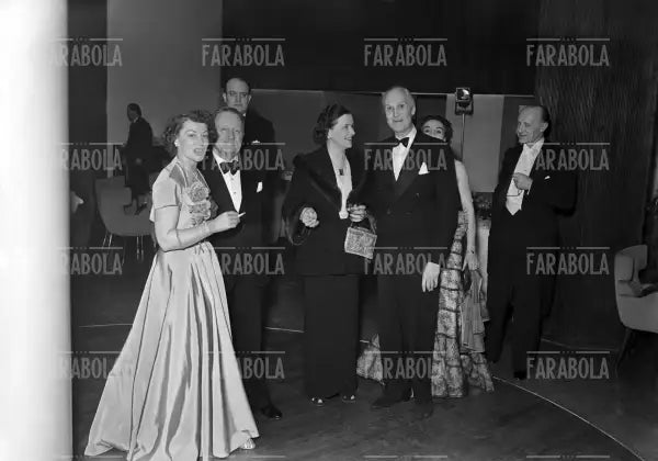 Ricevimento per la sfilata della Rinascente, Albergo Duomo, Milano, 1950