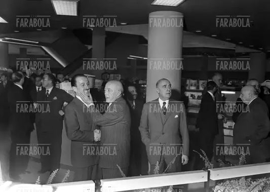 Ferdinando Borletti, inaugurazione della nuova Rinascente, Milano, 1950