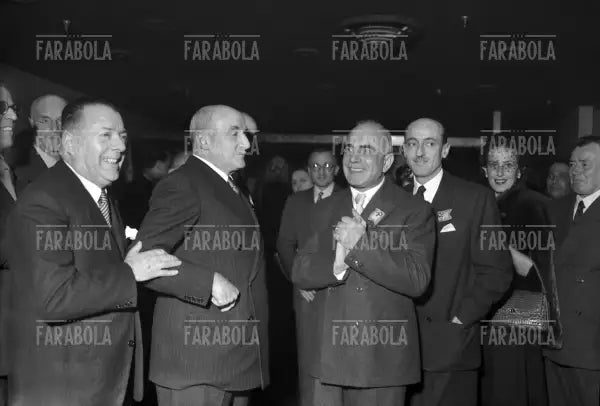 Umberto e Giorgio Brustio, inaugurazione della nuova Rinascente, Milano, 1950