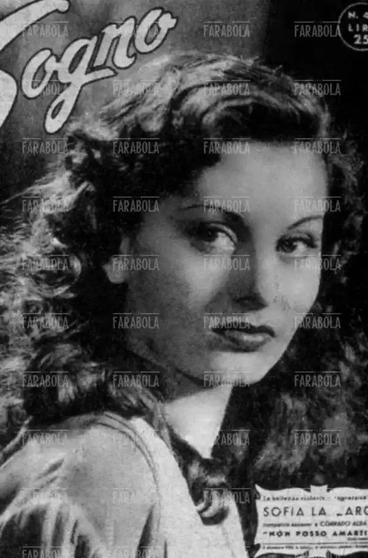 Sophia Loren, Copertina di Sogno, 1950