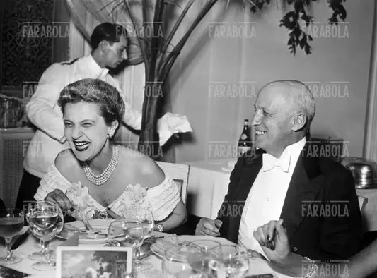 Piero Pirelli e la contessa Luling Buschetti, anni 50