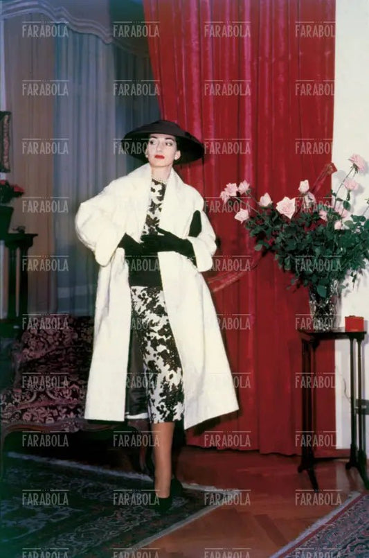 Maria Callas nella sua casa di via Buonarroti, Milano, anni 50