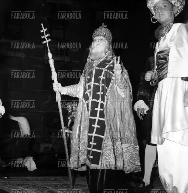 Baronessa Moffan Benacord al Bal Oriental a Palazzo Labia, Venezia, 1951