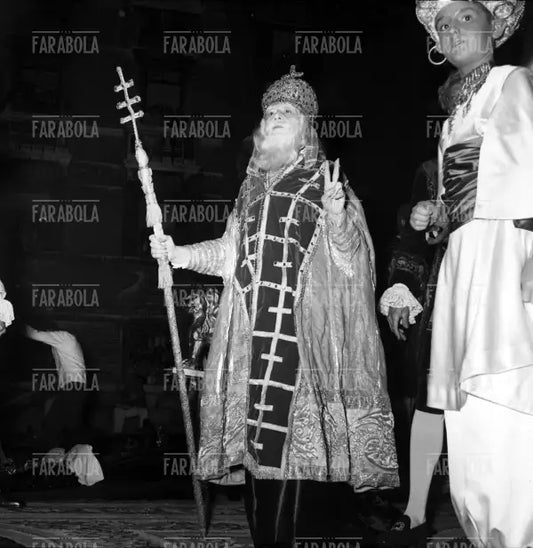Baronessa Moffan Benacord al Bal Oriental a Palazzo Labia, Venezia, 1951