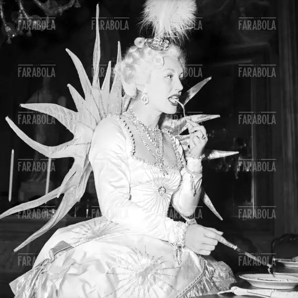 Geneviève Fath al Bal Oriental a Palazzo Labia, Venezia, 1951