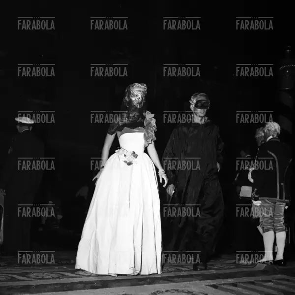 François Dupres al Bal Oriental a Palazzo Labia, Venezia, 1951
