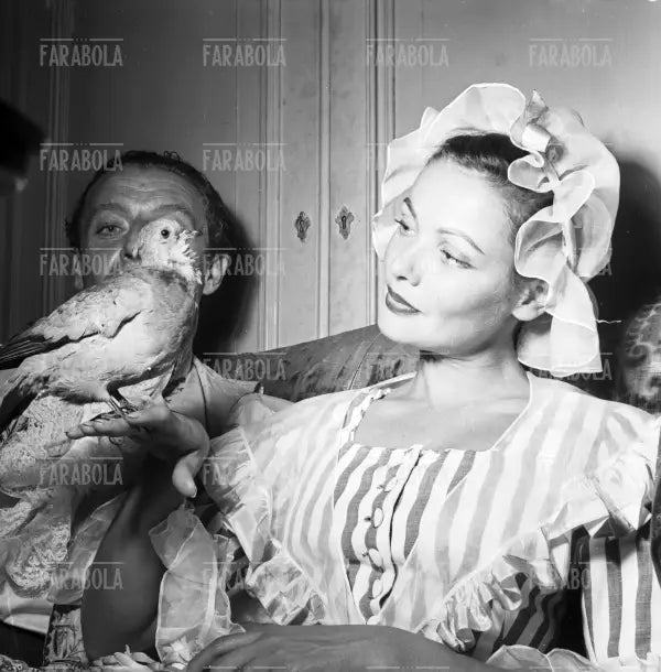 Gene Tierney al Bal Oriental a Palazzo Labia, Venezia, 1951