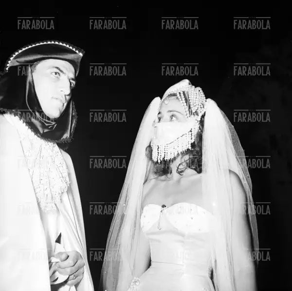 Il Conte Raico e la Principessa Castelbarco al Bal Oriental a Palazzo Labia, Venezia, 1951