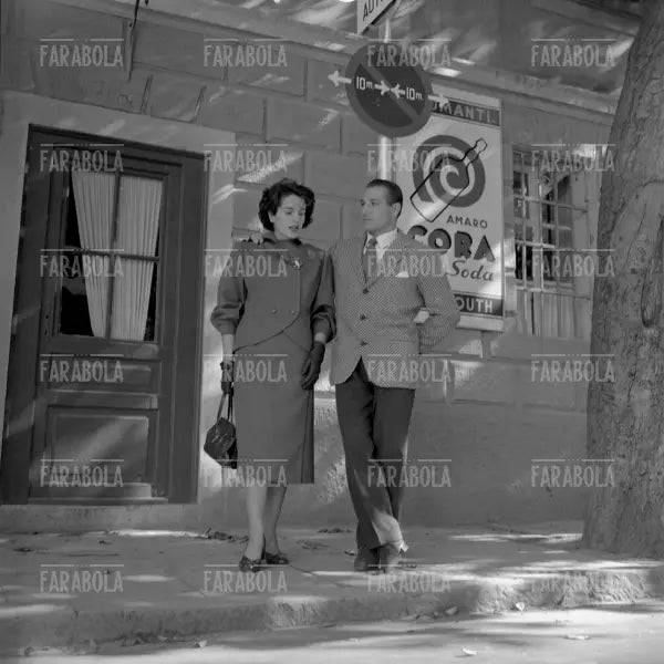 Tiberio Mitri e la moglie Fulvia Franco, Trieste, 1951