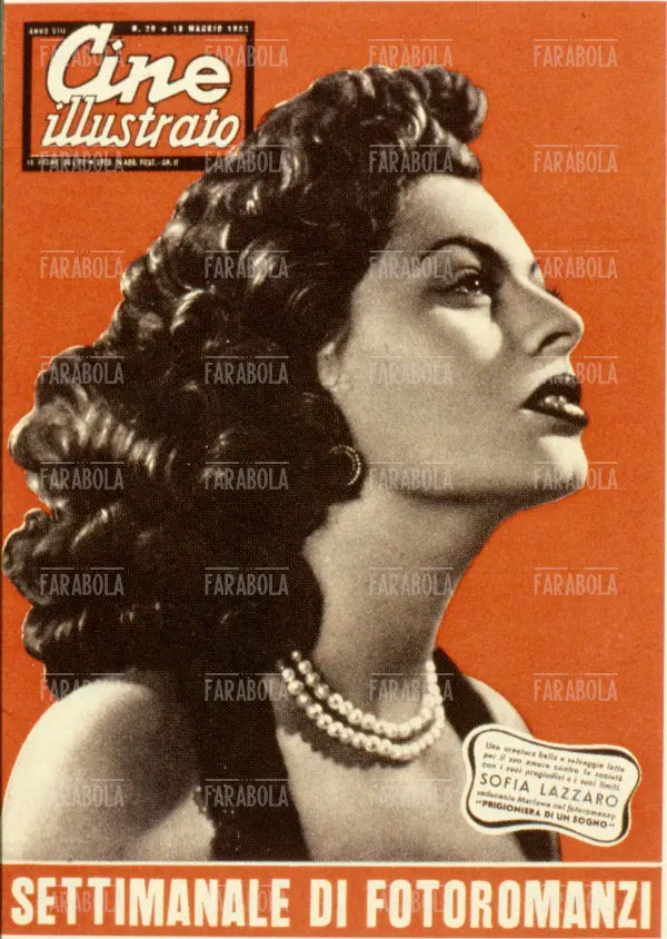 Sophia Loren, Copertina di Cine Illustrato, 1952