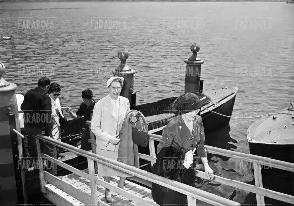 Ricevimento per gli esportatori della Rinascente, Villa d'Este, Como, 1952