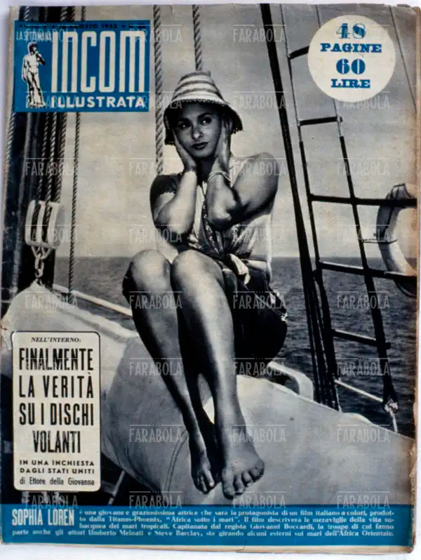 Sophia Loren, Copertina di La Settimana Incom Illustrata, 1952