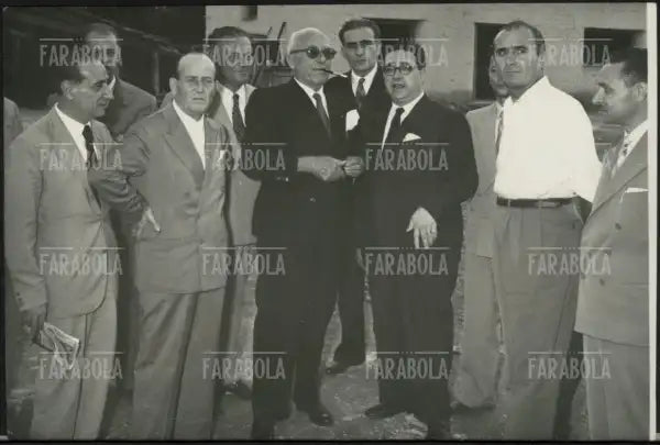 Achille Lauro e Ottorino Barassi, Lavori dello stadio di Napoli, Napoli, 1952