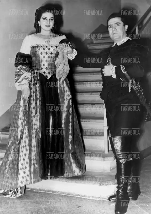 Maria Callas e Giuseppe Di Stefano, Opera Lucia di Lammermoor, Teatro Comunale, Firenze, 1953