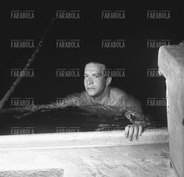 Carlo Pedersoli (Bud Spencer), Campionati Italiani di nuoto, Roma, 1953