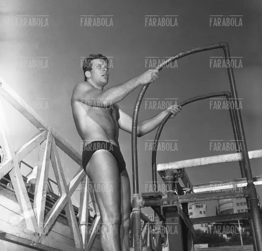 Carlo Pedersoli (Bud Spencer), Campionati Italiani di nuoto, Roma, 1953
