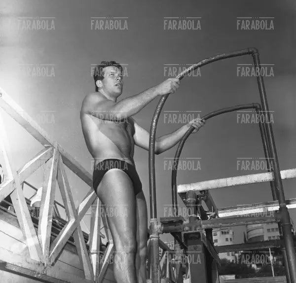 Carlo Pedersoli (Bud Spencer), Campionati Italiani di nuoto, Roma, 1953
