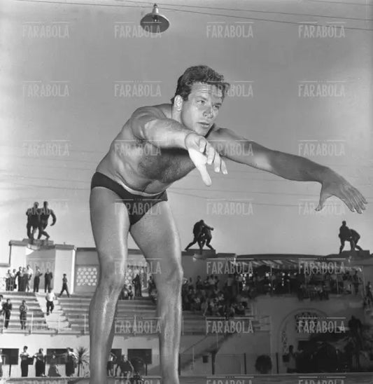 Carlo Pedersoli (Bud Spencer), Campionati Italiani di nuoto, Roma, 1953