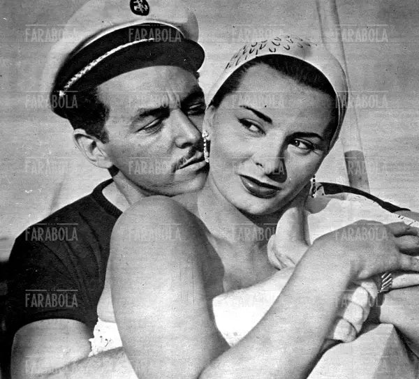 Sophia Loren e Steve Barclay, Film Africa sotto i mari, 1953