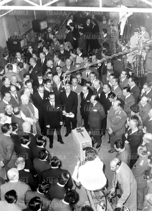 Cerimonia di inaugurazione delle trasmissioni Rai, Milano, 1954