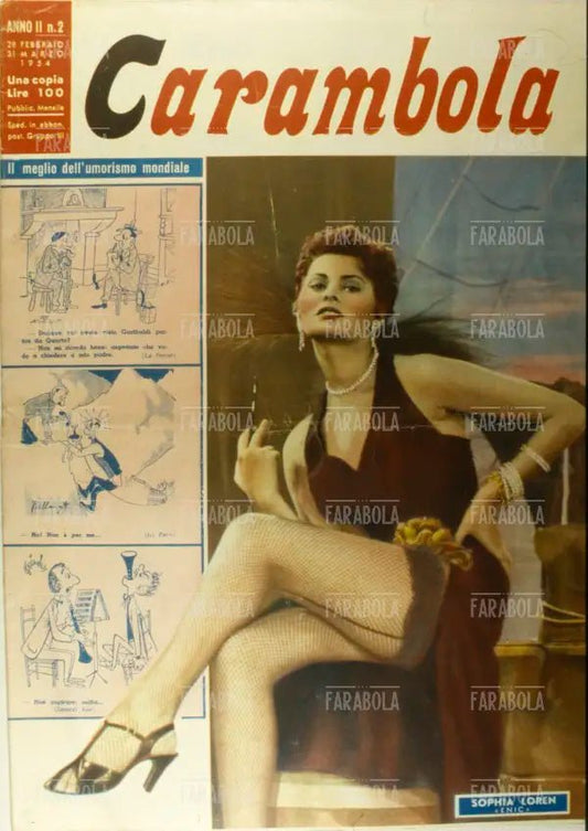 Sophia Loren, Copertina di Carambola, 1954