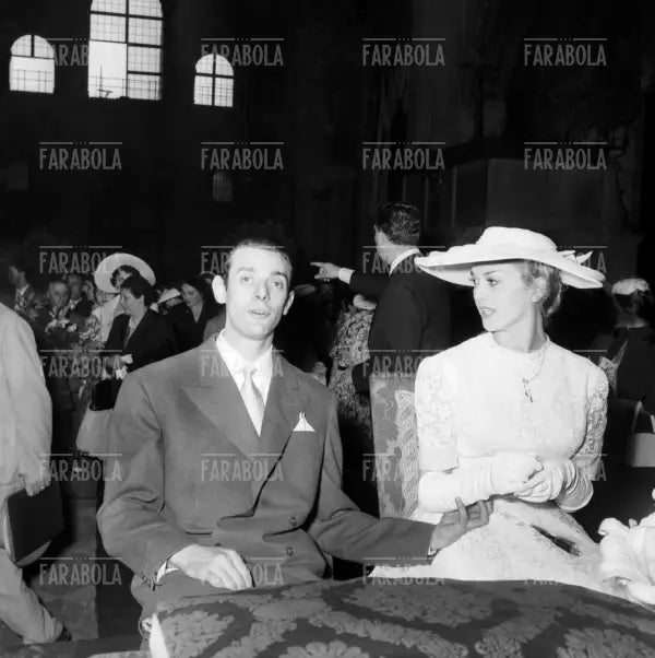 Dario Fo e Franca Rame, Matrimonio nella Basilica di Sant'Ambrogio, Milano, 1954