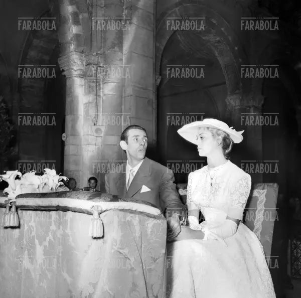 Dario Fo e Franca Rame, Matrimonio nella Basilica di Sant'Ambrogio, Milano, 1954