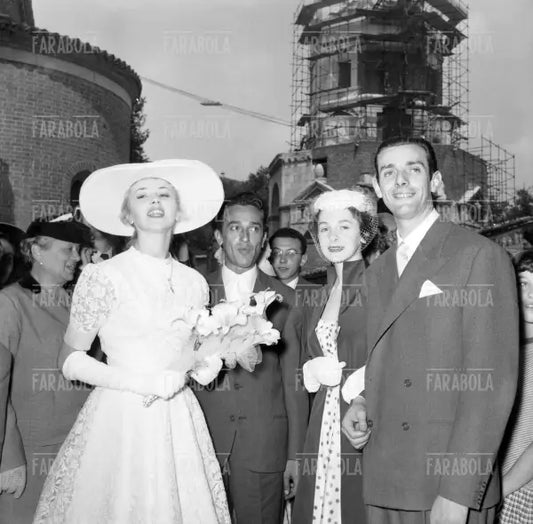Dario Fo e Franca Rame, Matrimonio nella Basilica di Sant'Ambrogio, Milano, 1954