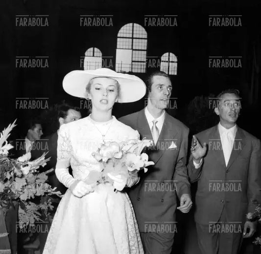Dario Fo e Franca Rame, Matrimonio nella Basilica di Sant'Ambrogio, Milano, 1954