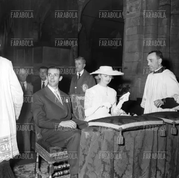 Dario Fo e Franca Rame, Matrimonio nella Basilica di Sant'Ambrogio, Milano, 1954