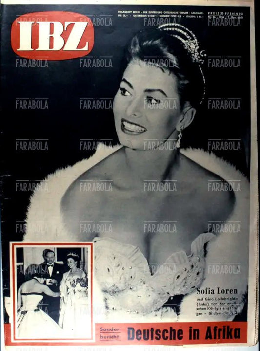 Sophia Loren, Copertina di Illustrierte Berliner Zeitschrift, 1954