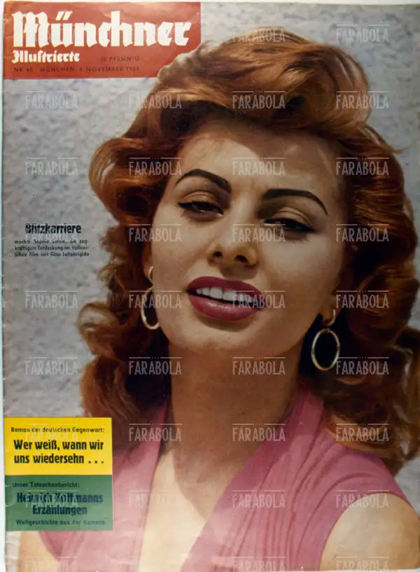 Sophia Loren, Copertina di M¸nchner Illustrierte, 1954