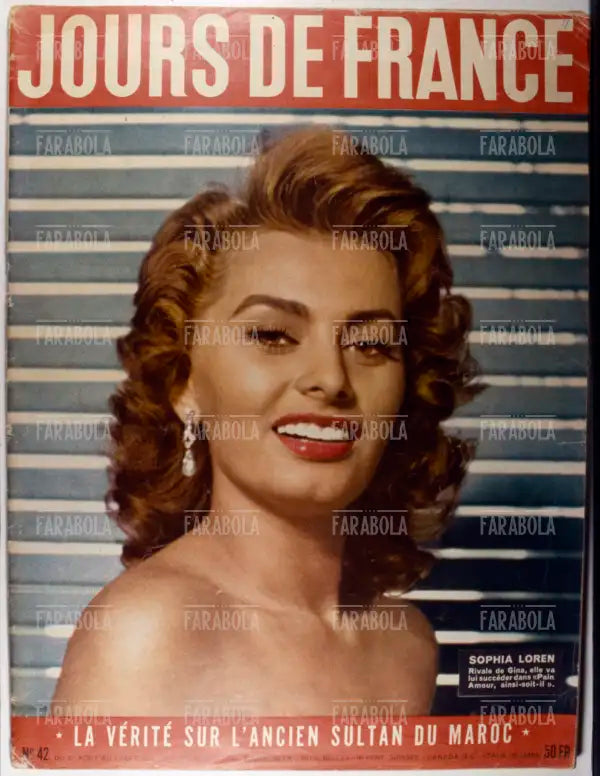 Sophia Loren, Copertina di Jours de France, 1955