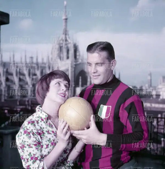 Delia Scala e Gunnar Nordahl, Milano, 1955